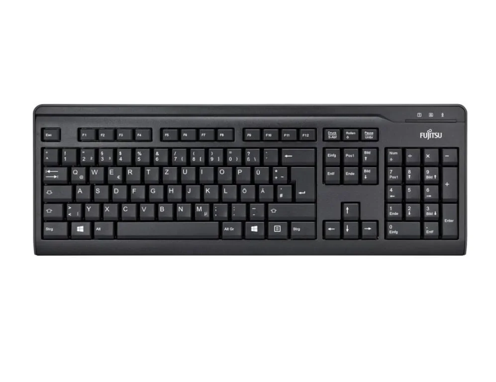 Клавиатура с кабел Fujitsu KB410 USB Black BGUS