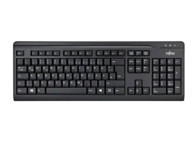 Клавиатура с кабел Fujitsu KB410 USB Black BGUS