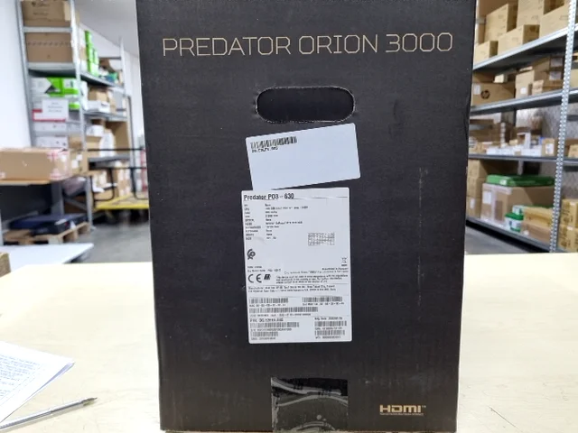 Настолен комютър Acer Predator PO3-630, Intel Core i5-11400F (up to 4.4GHz, 12MB), 16GB DDR4(max.64GB 3200MHz), 512GB SSD PCI-e, M.2 slot free, no