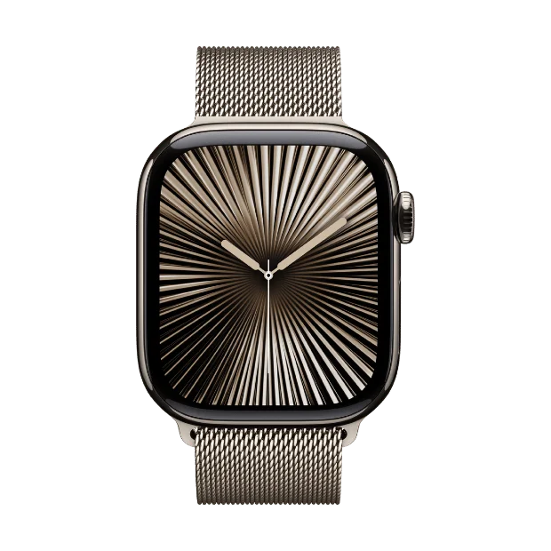 Apple Watch Series 10 Cellular 42mm  Natural Case with Natural Milanese Band