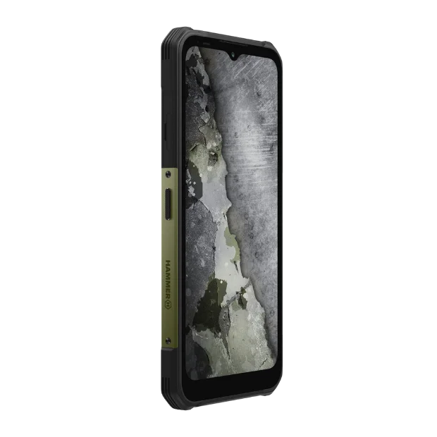 Смартфон Hammer Construction 2 5G Military Edition 6.58" FHD+ IPS, 128GB, 6GB RAM, MediaTek Dimensity 6300, Gorilla Glass 5, Зелен