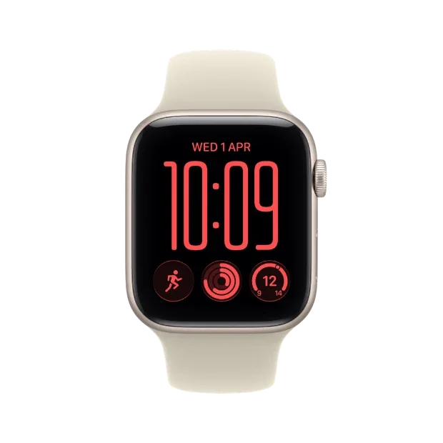 Apple Watch SE 3 GPS + Cellular 40mm Starlight Aluminum Case with Sand Sport Band - M/L
