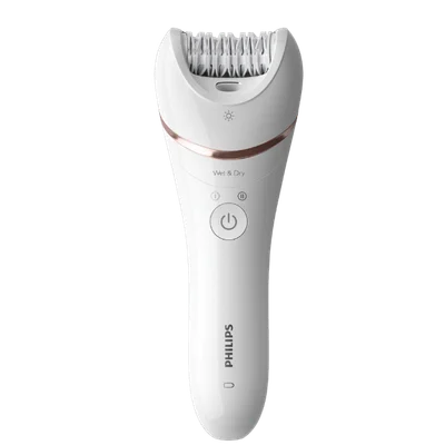 Епилатор Philips – Series 8000 BRE735/00, водоустойчив, безкабелна употреба, 8 приставки