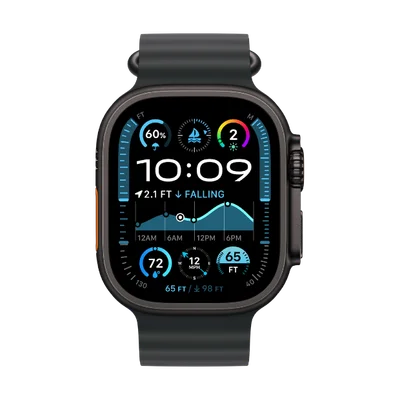 Apple Watch Ultra 2 Cellular 49mm Black Titanium Case with Black Ocean Band
