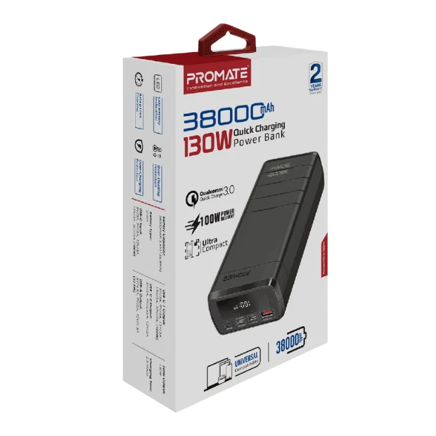 Външна батерия ProMate 38000mAh 130W