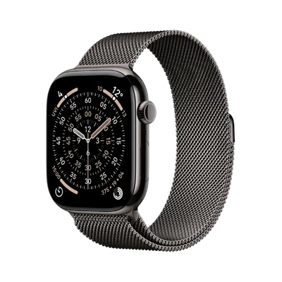 Apple Watch Series 11 Cellular 46mm Slate Titanium Case with Slate Milanese Loop - M/L