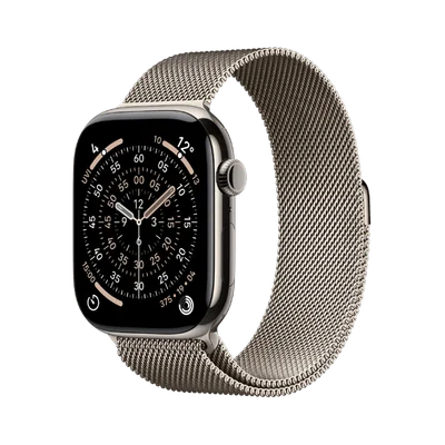 Смарт часовник Apple Watch Series 11 Cellular 42mm Natural Titanium с миланска каишка