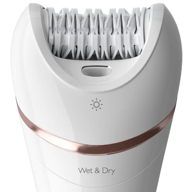 Епилатор Philips – Series 8000 BRE735/00, водоустойчив, безкабелна употреба, 8 приставки