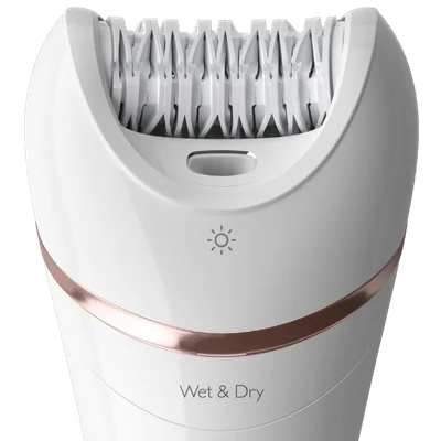 Епилатор Philips – Series 8000 BRE735/00, водоустойчив, безкабелна употреба, 8 приставки