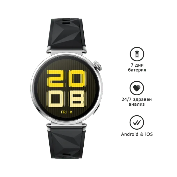 Smart Watch Huawei GT5 41mm Black Silicon