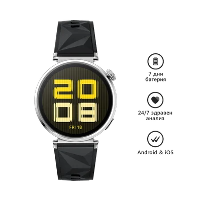 Smart Watch Huawei GT5 41mm Black Silicon