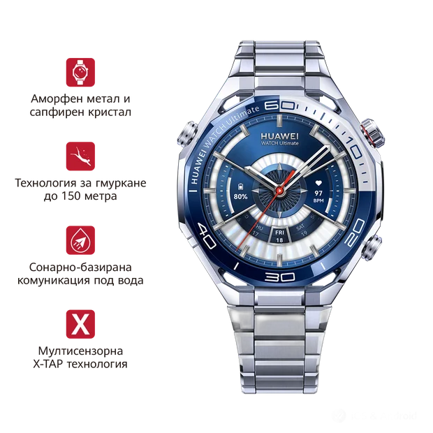 Смарт часовник Huawei Watch Ultimate 2 Blue