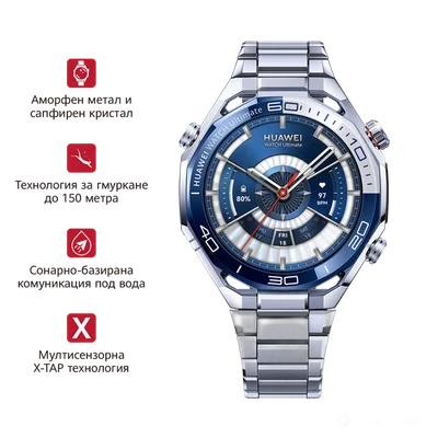 Смарт часовник Huawei Watch Ultimate 2 Blue