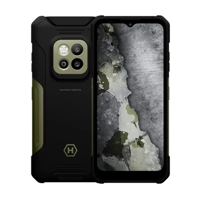 Смартфон Hammer Construction 2 5G Military Edition 6.58" FHD+ IPS, 128GB, 6GB RAM, MediaTek Dimensity 6300, Gorilla Glass 5, Зелен