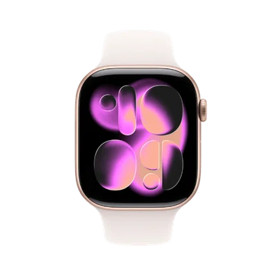 Apple Watch Series 11 Cellular 42mm Rose Gold Aluminium Case with Light Blush Sport Band - S/M