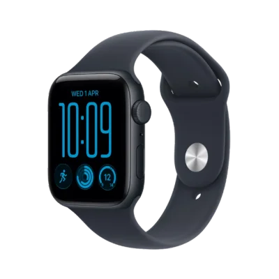 Apple Watch SE 3 GPS + Cellular 40mm Midnight Aluminum Case with Navy Blue Sport Band - M/L