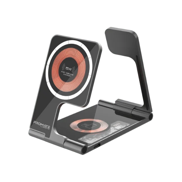 Зарядна станция ProMate AURAFOLD-TRIO 15W Magsafe