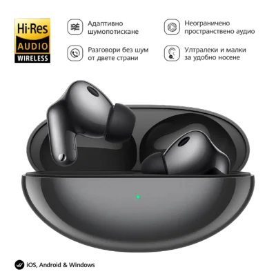 Безжични слушалки Huawei – FreeBuds Neo, черни