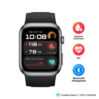 Смарт часовник Huawei D2 Black