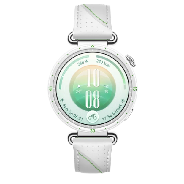 Смарт часовник Huawei – GT 7 41mm, бял/зелен