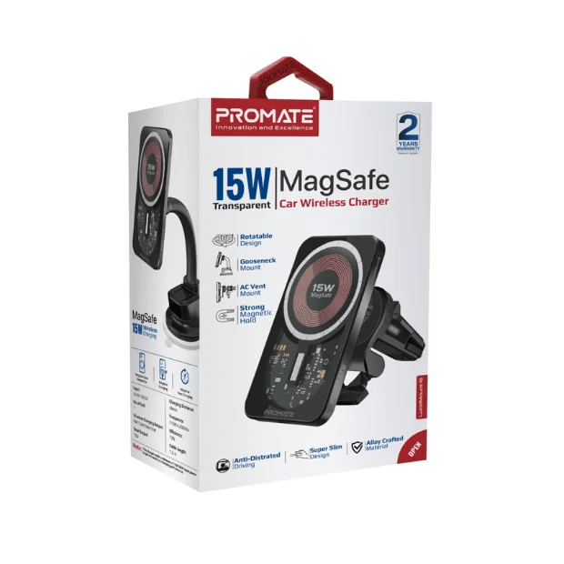 Безжично зарядно / стойка за кола ProMate LUCIDMOUNT 15W