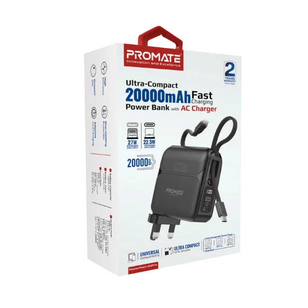 Външна батерия ProMate PowerPack 20Pro 20000mAh 27W