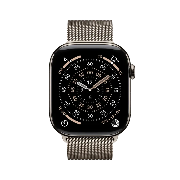 Смарт часовник Apple Watch Series 11 Cellular 42mm Natural Titanium с миланска каишка