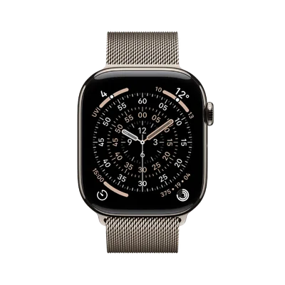 Смарт часовник Apple Watch Series 11 Cellular 42mm Natural Titanium с миланска каишка