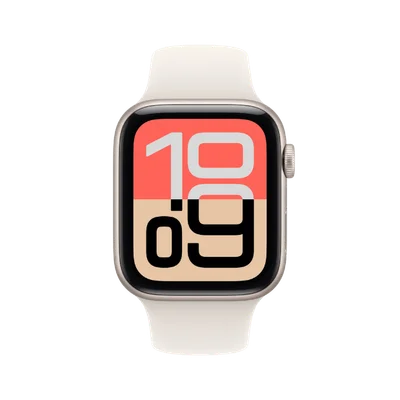 Apple Watch SE 3 Cellular 40mm Starlight Aluminium Case with Starlight Sport Band - M/L