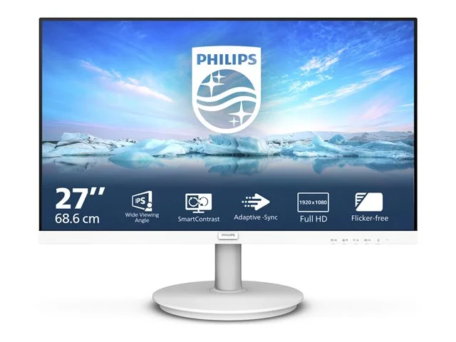 Монитор Philips 271V8AW/00 27" IPS Full HD 75Hz Adaptive-Sync бял