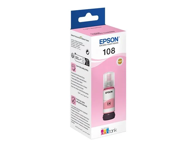 Epson 108 EcoTank Light Magenta ink bottle