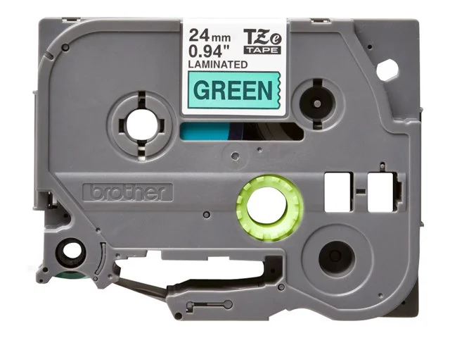 BROTHER TZE751 tape black/green 24mm 8m