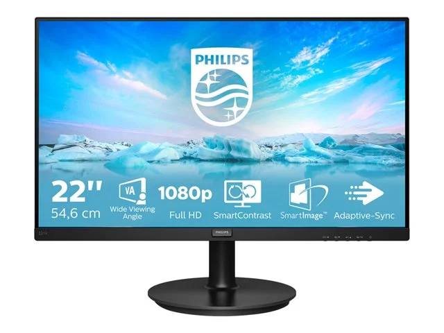 Монитор Philips 221V8A/00 21.5" VA FHD 75Hz 4ms