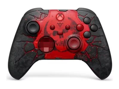 Гейминг контролер MICROSOFT – Gears of War: E-Day Limited Edition, безжичен, червен/черен