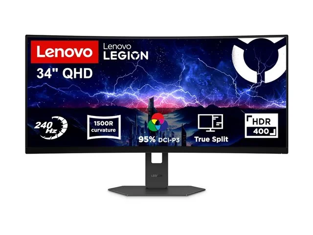 Монитор Lenovo – Legion 34W-2c, 34", 3440x1440, VA, 240Hz, извит