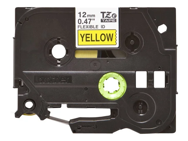 BROTHER TZEFX631 flex bk/yellow 12mm 8m