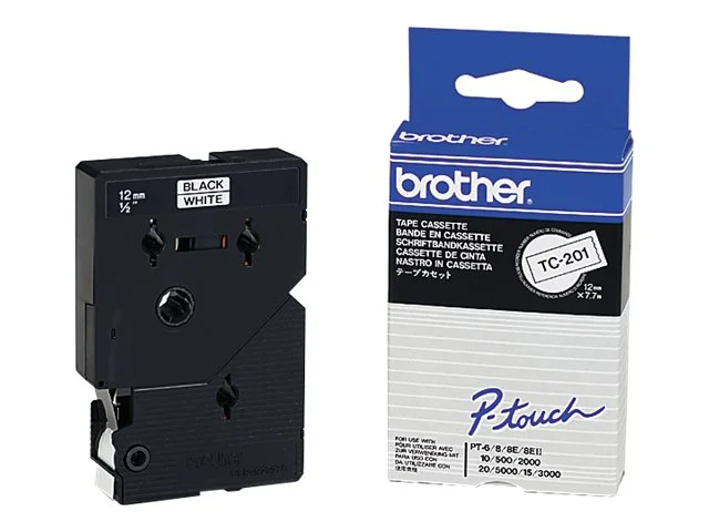 BROTHER TC201 tape cassette 12mmx7.7m