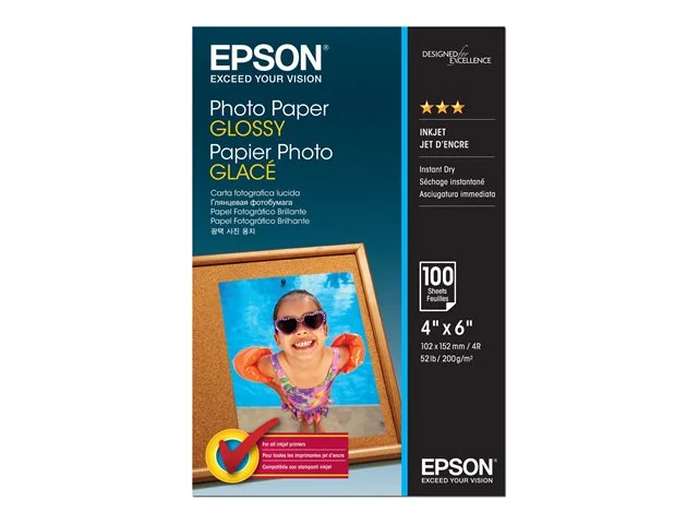 Фото хартия EPSON Glossy 100x150мм 100 листа
