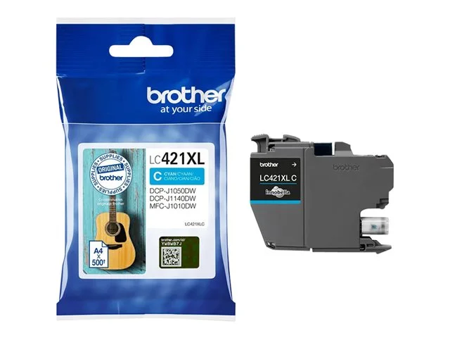 BROTHER 500-page Cyan ink cartridge