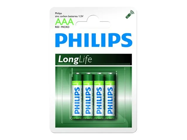 PHILIPS R03L4B/10 Batteries PHILIPS Zinc