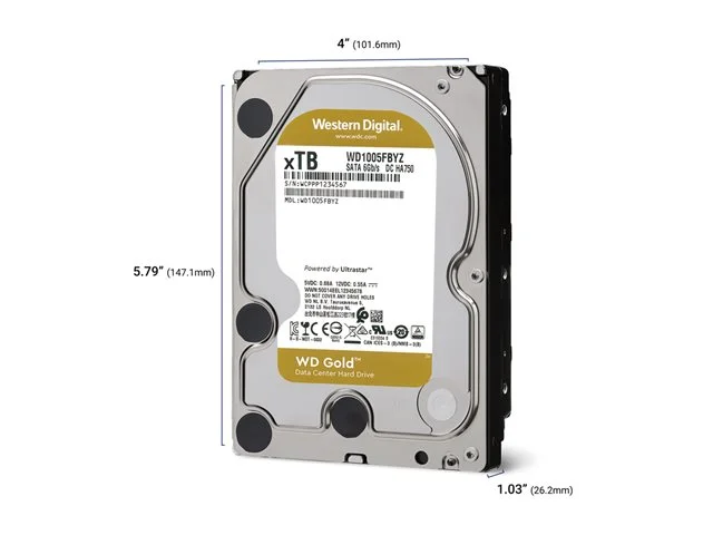 WD Gold 14TB SATA 6Gb/s 3.5in HDD