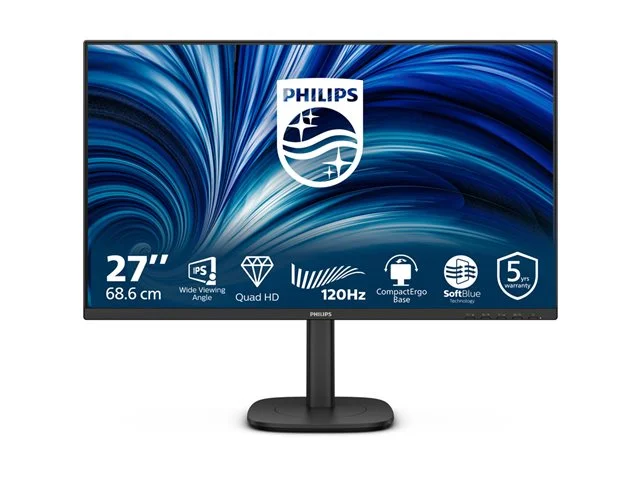 Монитор Philips – 27B2N3500J/00, 27", QHD, IPS, 120Hz