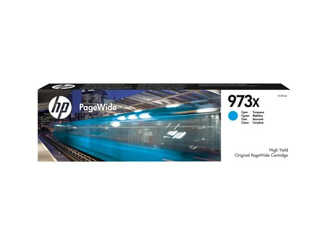 Мастило HP 973X PageWide F6T81AE Cyan свръхвисок капацитет