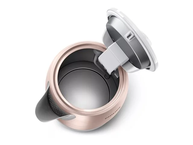 Електрическа кана PHILIPS – HD9350/96, 1.7л, розово злато/бяла, неръждаема стомана