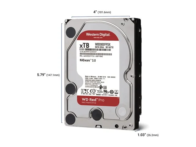WD Red Pro 10TB 6Gb/s SATA HDD