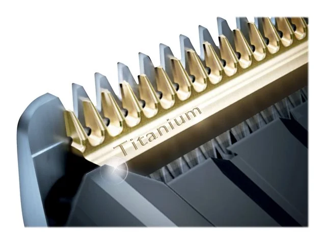 Тример PHILIPS с 41mm метален гребен, титаниеви остриета, кабелно и безжично използване, Li-Ion батерия, авто турбо