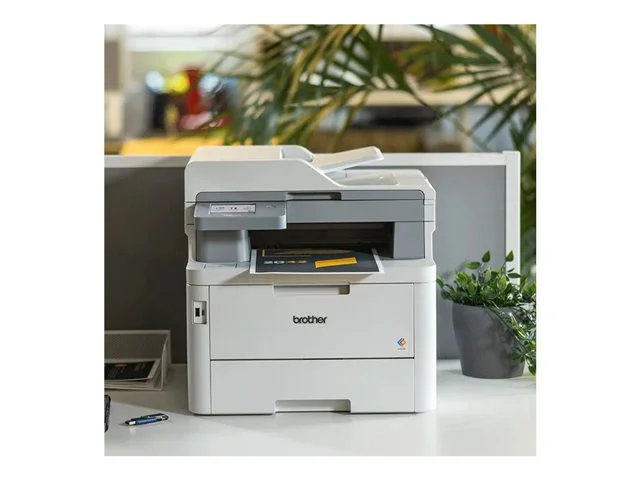 Многофункционално устройство Brother MFC-L8390CDWYJ1, цветен LED, 4-в-1, Wi-Fi, NFC, 30 стр./мин.
