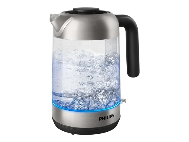 Електрическа кана Philips – HD9339/80, 1.7 л, стъкло, черна/сребриста
