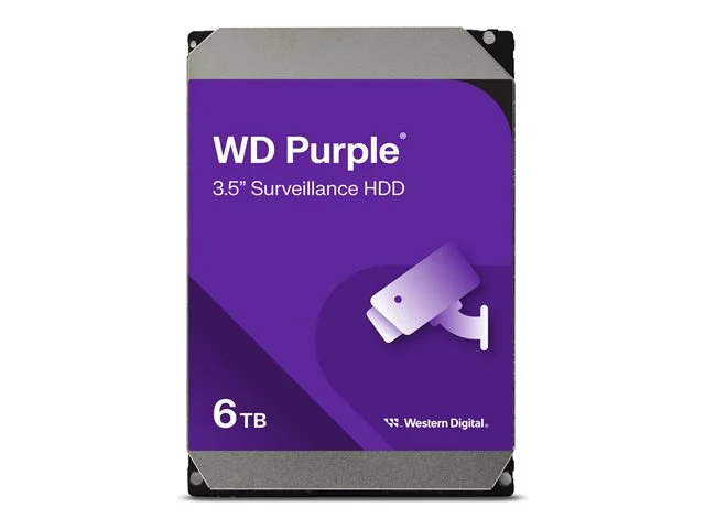 Хард диск WESTERN DIGITAL – WD64PURZ, 6TB, 3.5", SATA 6Gb/s, 256MB Cache