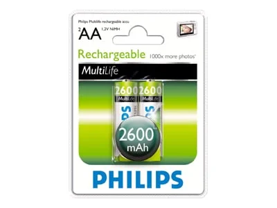 Philips Rechargeable battery HR6 AA, 260